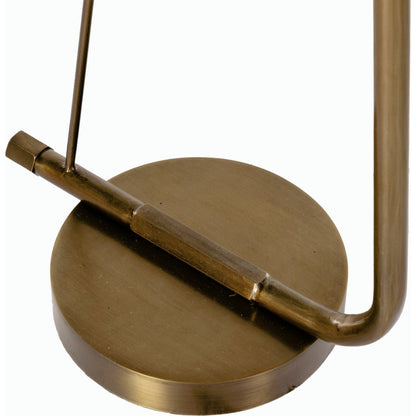 Egon Floor Lamp by Four Hands in antique brass. Made from solid mango, iron in a transitional style.