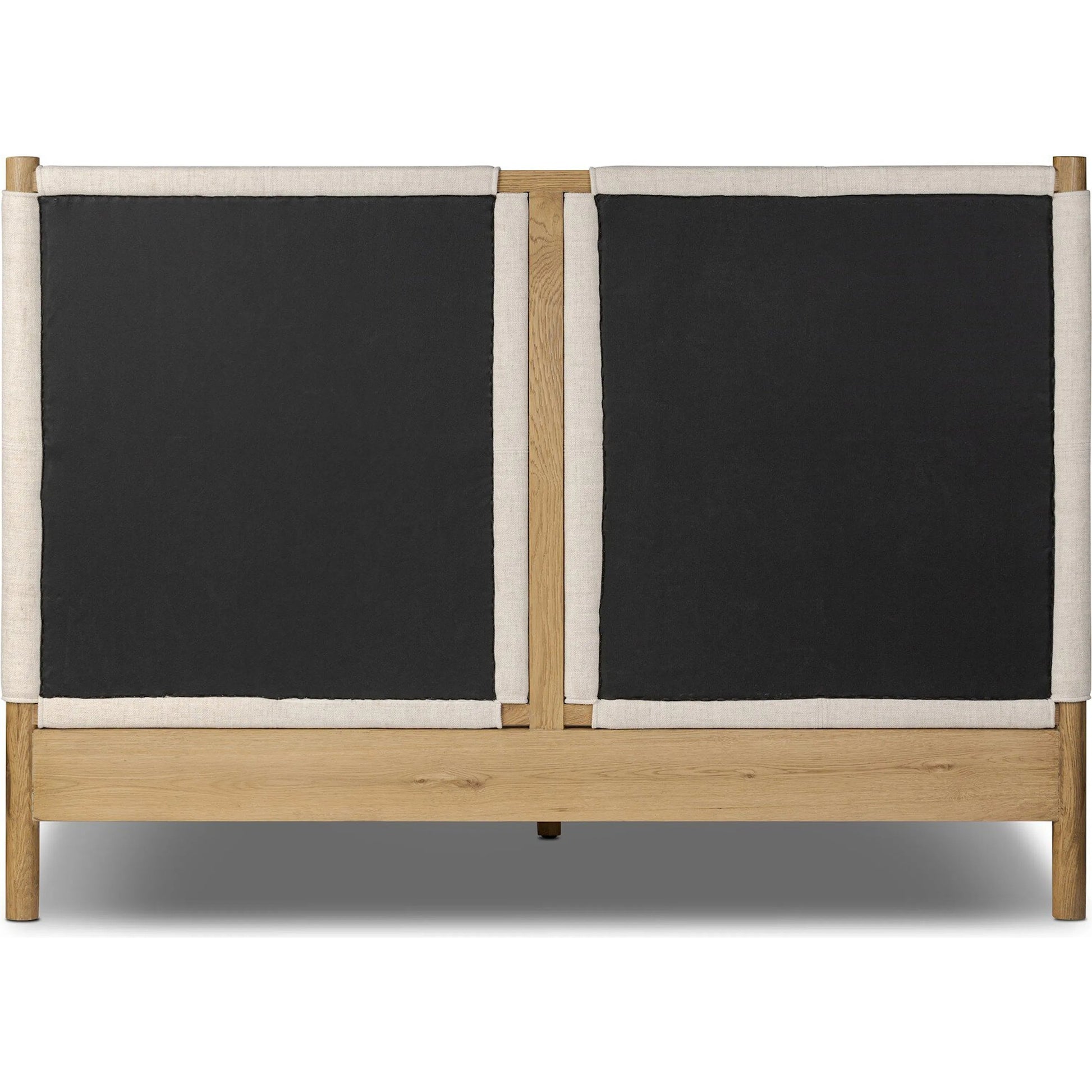 Salado Bed by Four Hands in antigo natural, worn oak. Made from 53% polyester, 30% acrylic, 17% flax/linen, solid oak in a transitional style.