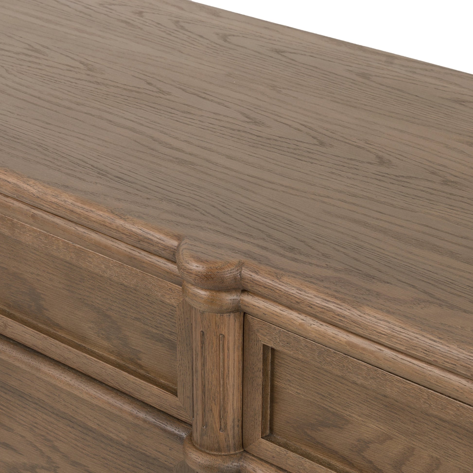 Toulouse 9 Drawer Dresser by Four Hands. Made from solid oak, oak veneer, zinc alloy in a modern style.