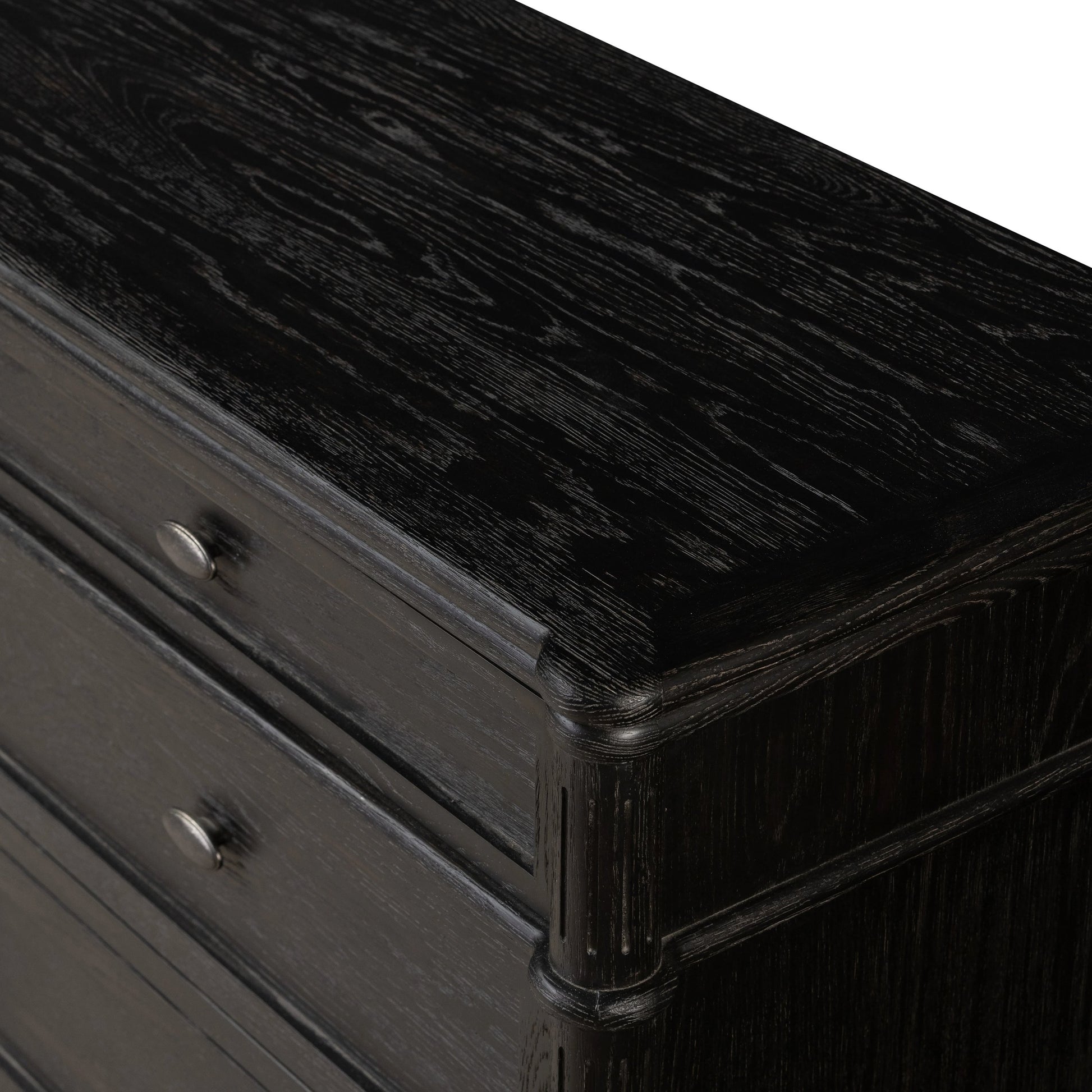 Toulouse 9 Drawer Dresser by Four Hands. Made from solid oak, oak veneer, zinc alloy in a modern style.