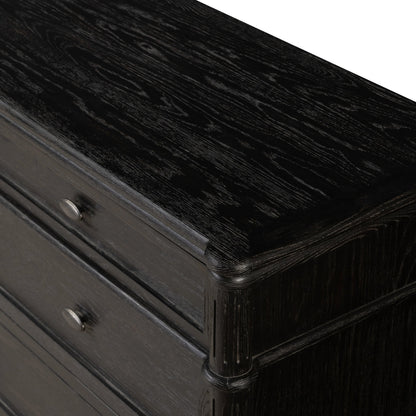 Toulouse 9 Drawer Dresser by Four Hands. Made from solid oak, oak veneer, zinc alloy in a modern style.