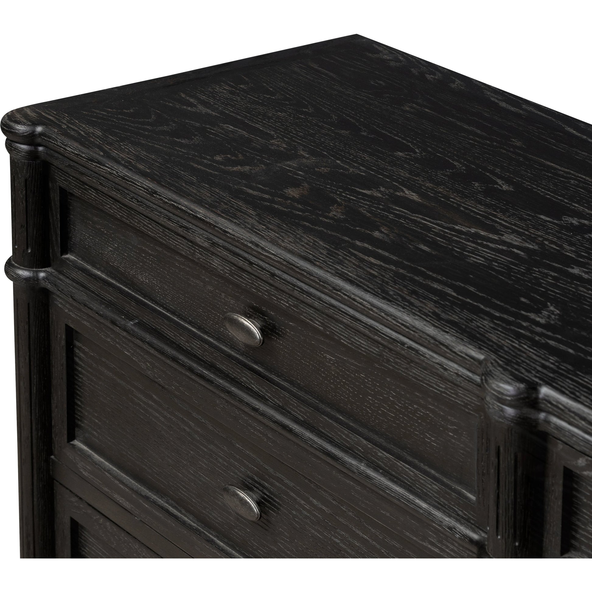 Toulouse 9 Drawer Dresser by Four Hands. Made from solid oak, oak veneer, zinc alloy in a modern style.