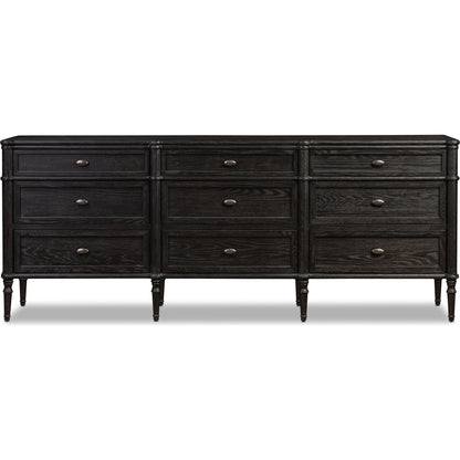 Toulouse 9 Drawer Dresser by Four Hands. Made from solid oak, oak veneer, zinc alloy in a modern style.