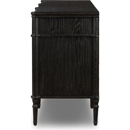Toulouse 9 Drawer Dresser by Four Hands. Made from solid oak, oak veneer, zinc alloy in a modern style.