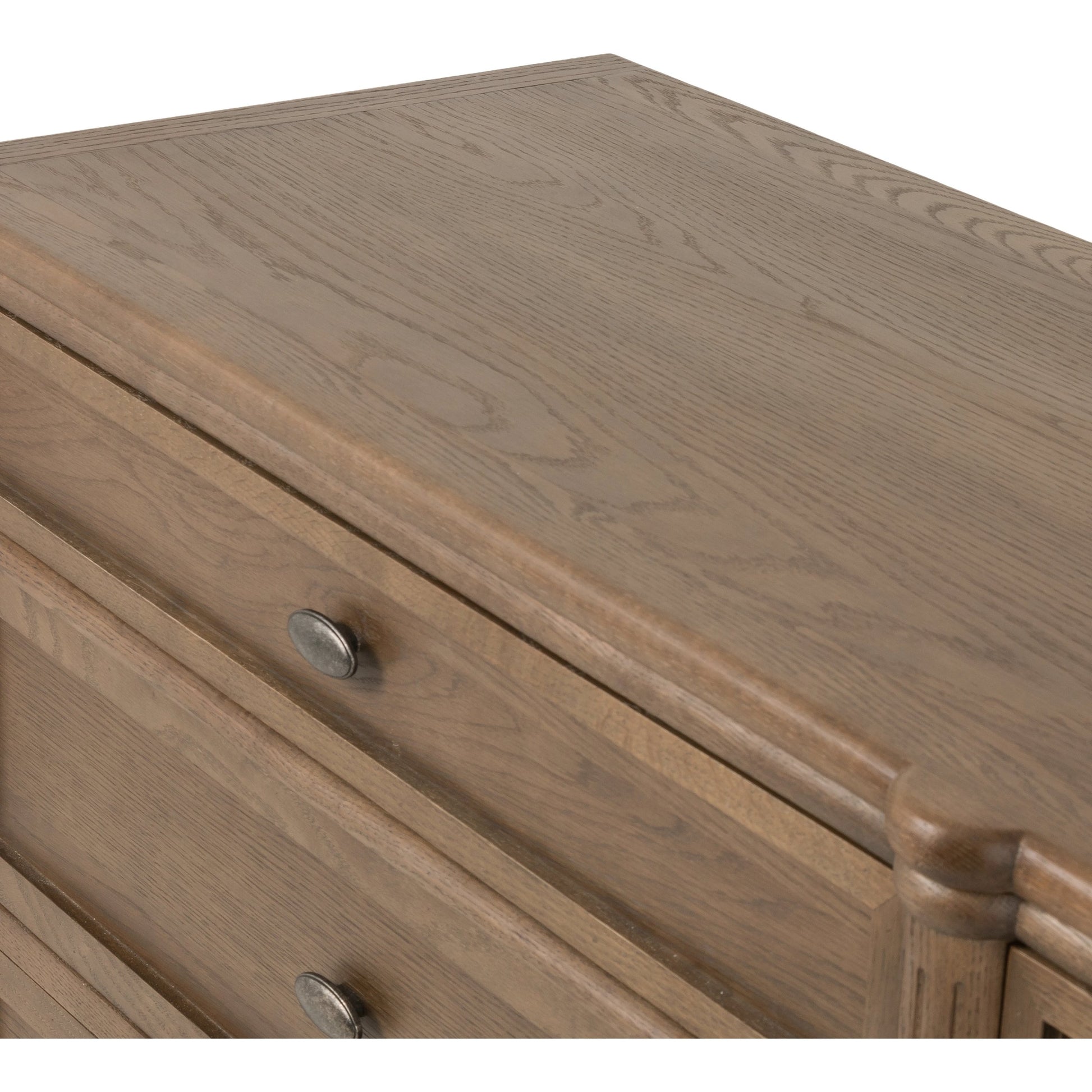 Toulouse 6 Drawer Dresser by Four Hands in toasted oak. Made from solid oak, oak veneer, zinc alloy in a modern style.