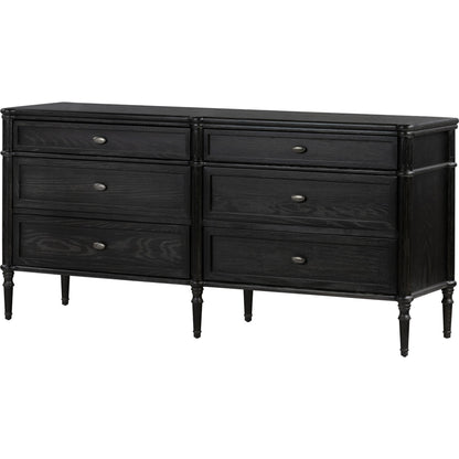 Toulouse 6 Drawer Dresser by Four Hands. Made from solid oak, oak veneer, zinc alloy in a modern style.