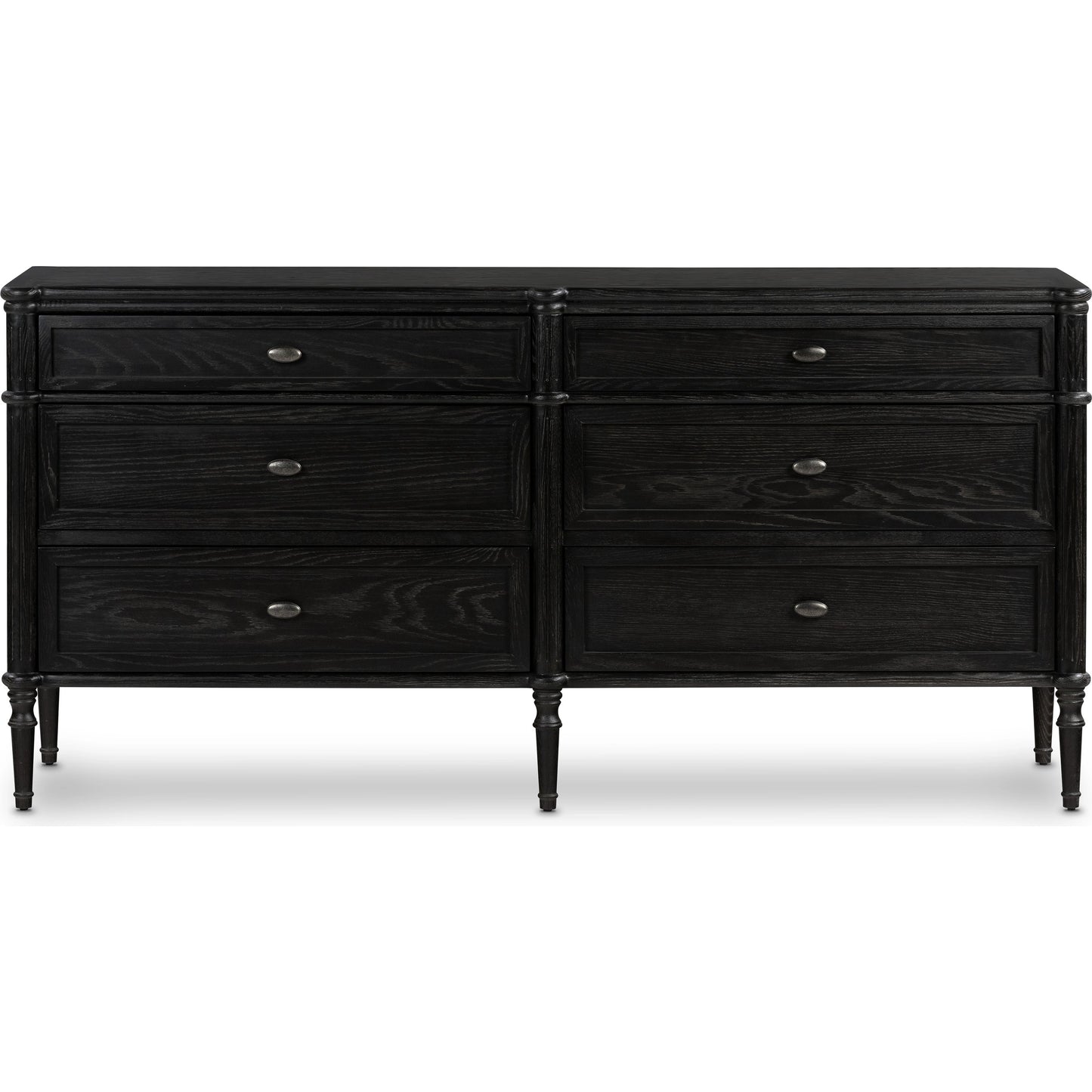 003 SI-1977871 | Additional Silo | Toulouse 6 Drawer Dresser by Four Hands. Made from solid oak, oak veneer, zinc alloy in a modern style.