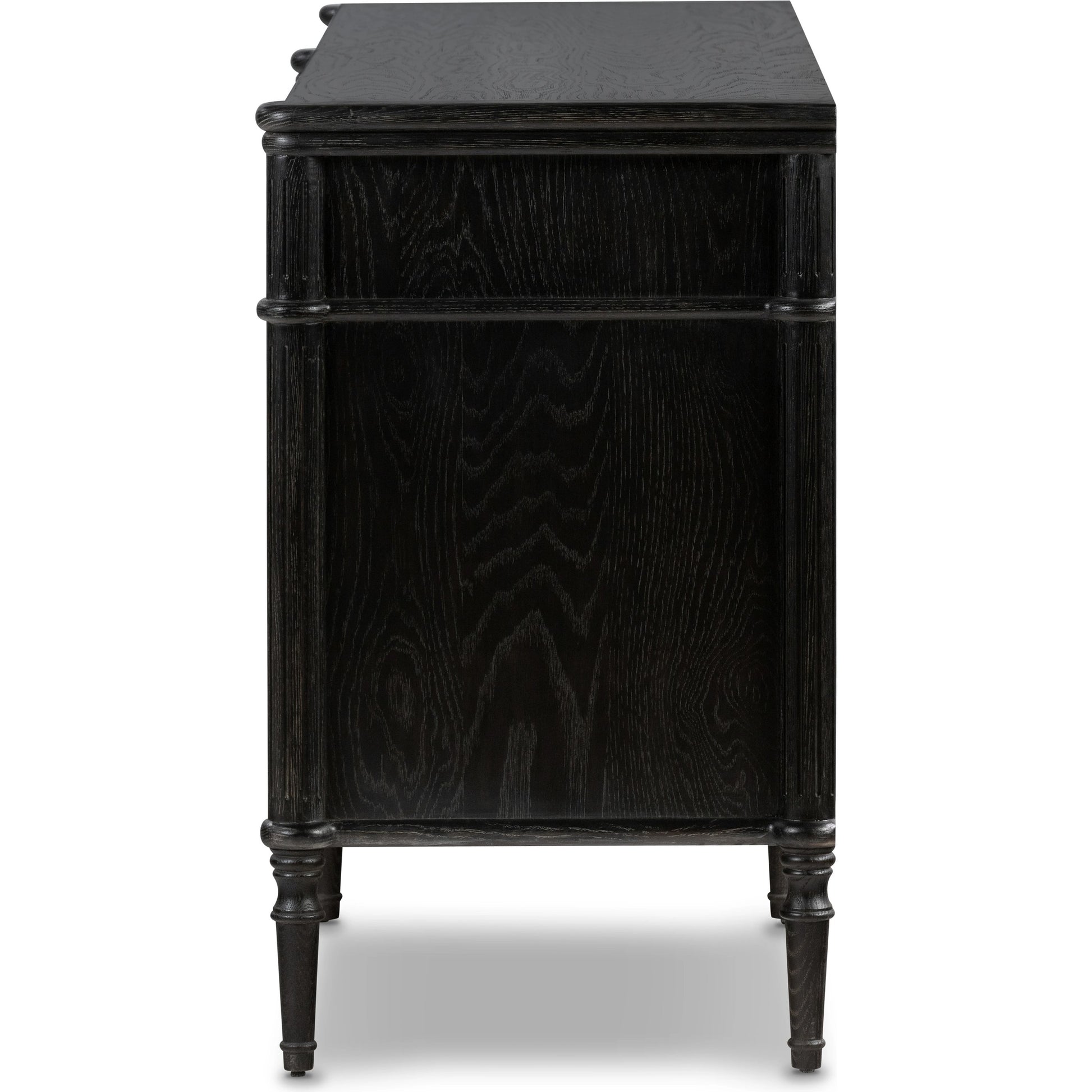 Toulouse 6 Drawer Dresser by Four Hands in toasted oak. Made from solid oak, oak veneer, zinc alloy in a modern style.