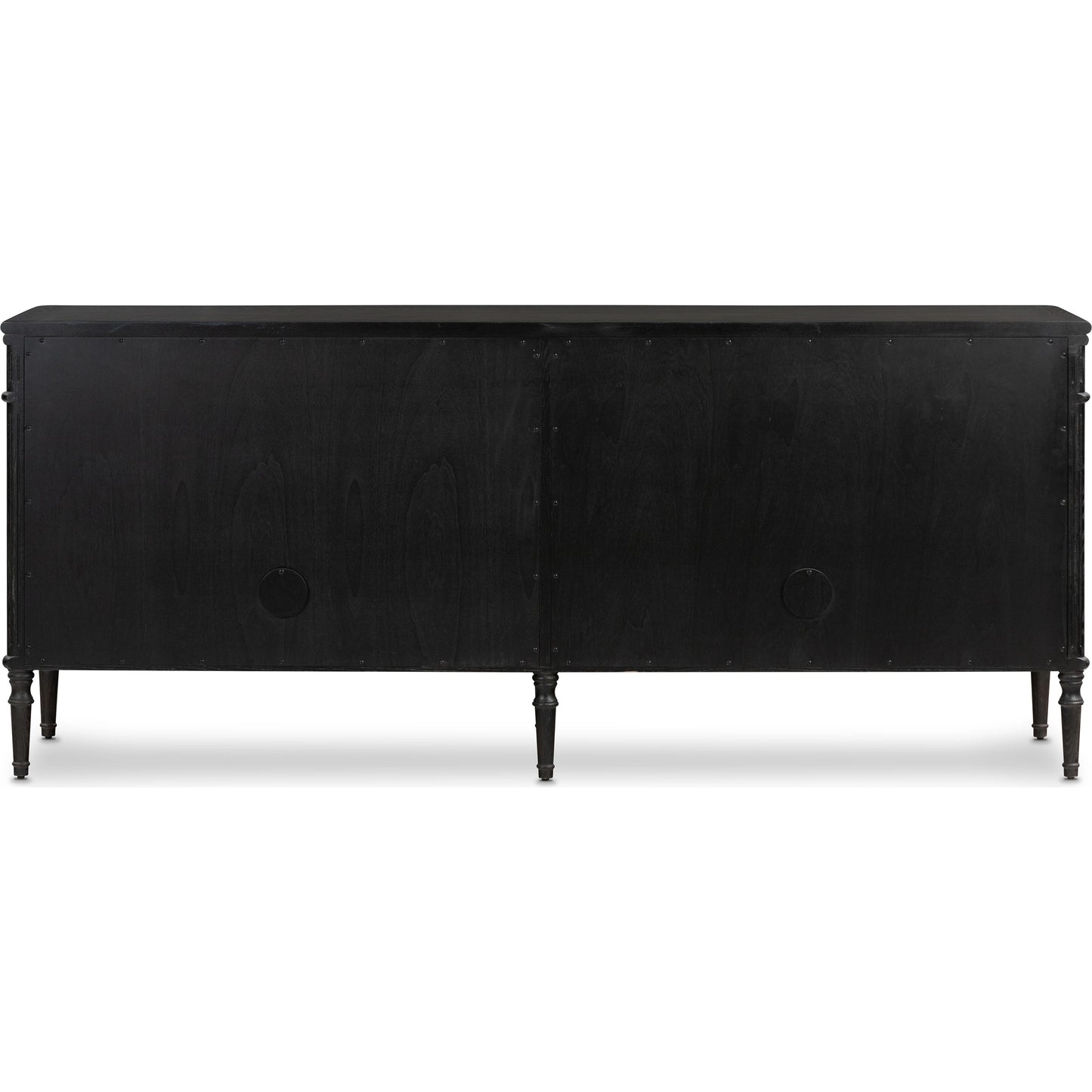 009 SI-1977876 | Additional Silo | Toulouse Sideboard by Four Hands in distressed black. Made from oak veneer, solid oak, zinc alloy in a modern style.