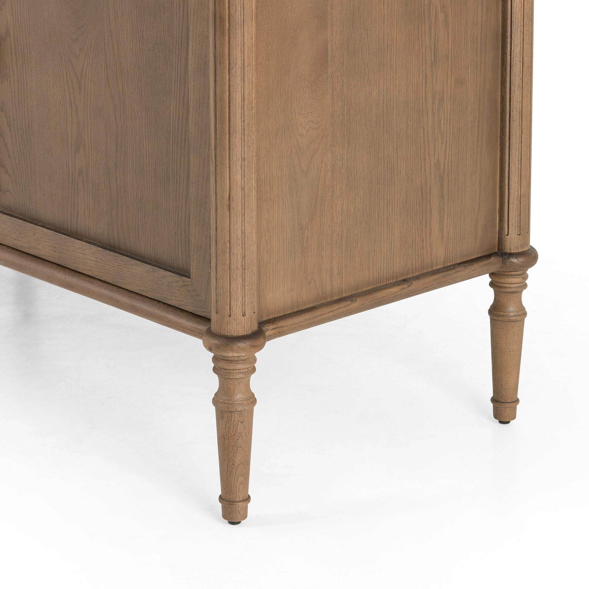 Toulouse Sideboard by Four Hands in distressed black. Made from oak veneer, solid oak, zinc alloy in a modern style.