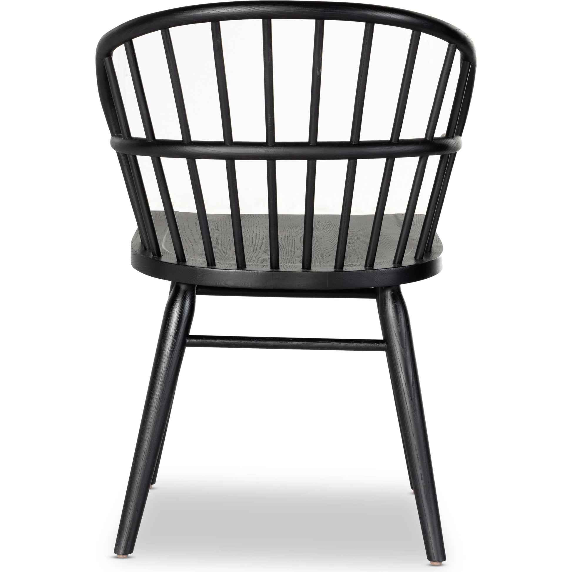 Connor Dining Chair by Four Hands in black ash. Made from solid ash in a traditional style.