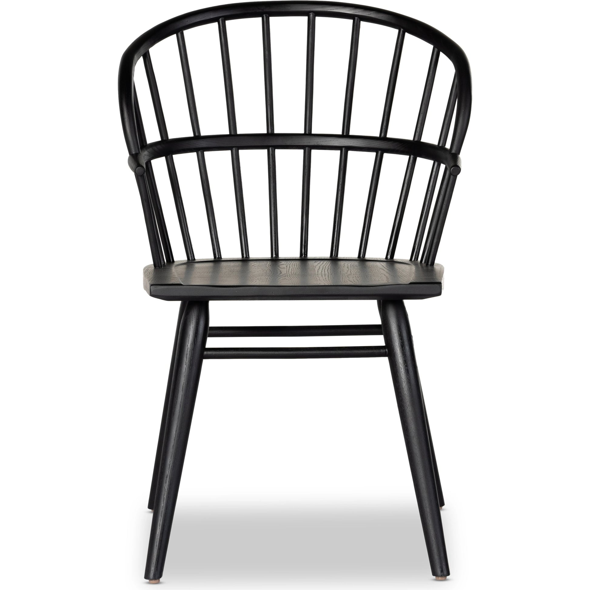Connor Dining Chair by Four Hands in black ash. Made from solid ash in a traditional style.