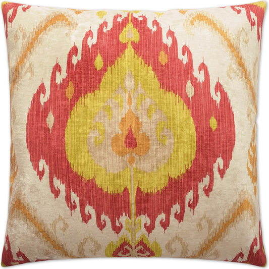 Samarkand Pillow by DV Kap Home in tomato. Made from 100% polyester in a unique style.