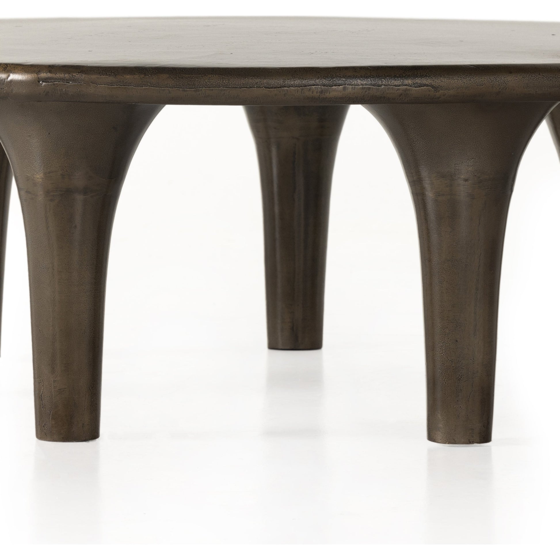 Kelden Coffee Table by Four Hands. Made from aluminum in a modern style.