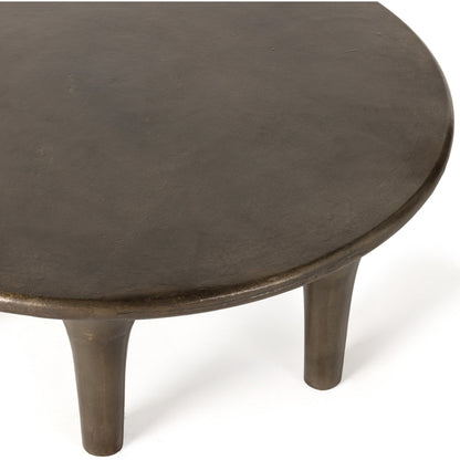 Kelden Coffee Table by Four Hands. Made from aluminum in a modern style.