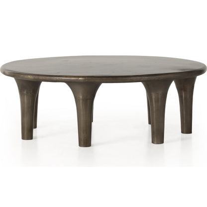 Kelden Coffee Table by Four Hands. Made from aluminum in a modern style.