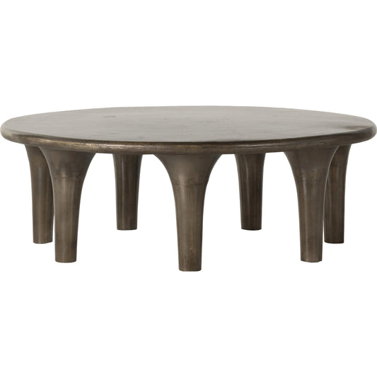 Kelden Coffee Table by Four Hands. Made from aluminum in a modern style.