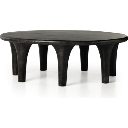 Kelden Coffee Table by Four Hands. Made from aluminum in a modern style.
