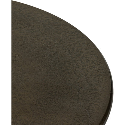 Kelden End Table by Four Hands. Made from aluminum in a modern style.