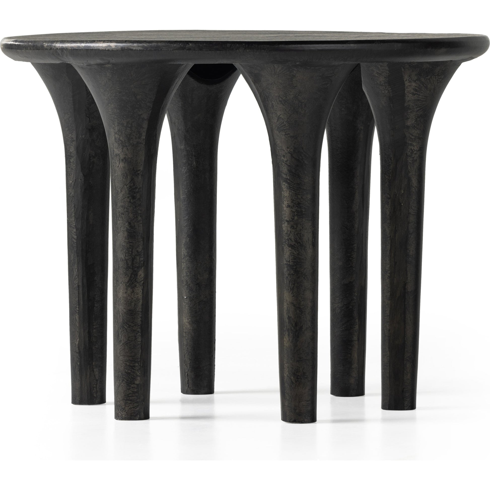 Kelden End Table by Four Hands. Made from aluminum in a modern style.
