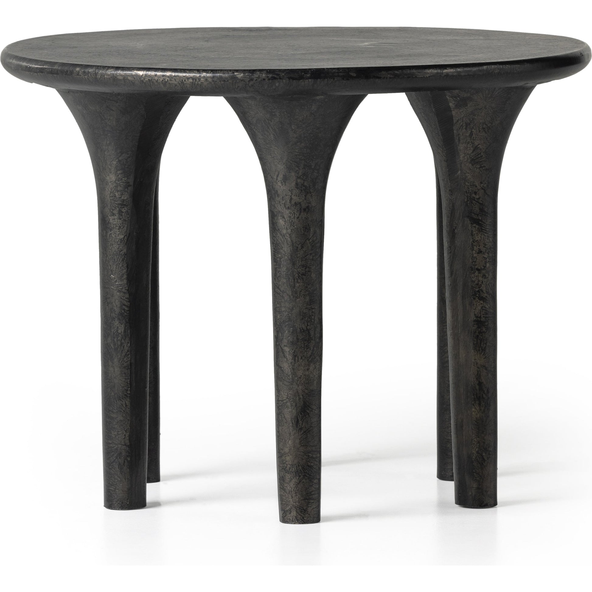 Kelden End Table by Four Hands. Made from aluminum in a modern style.