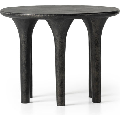 Kelden End Table by Four Hands. Made from aluminum in a modern style.