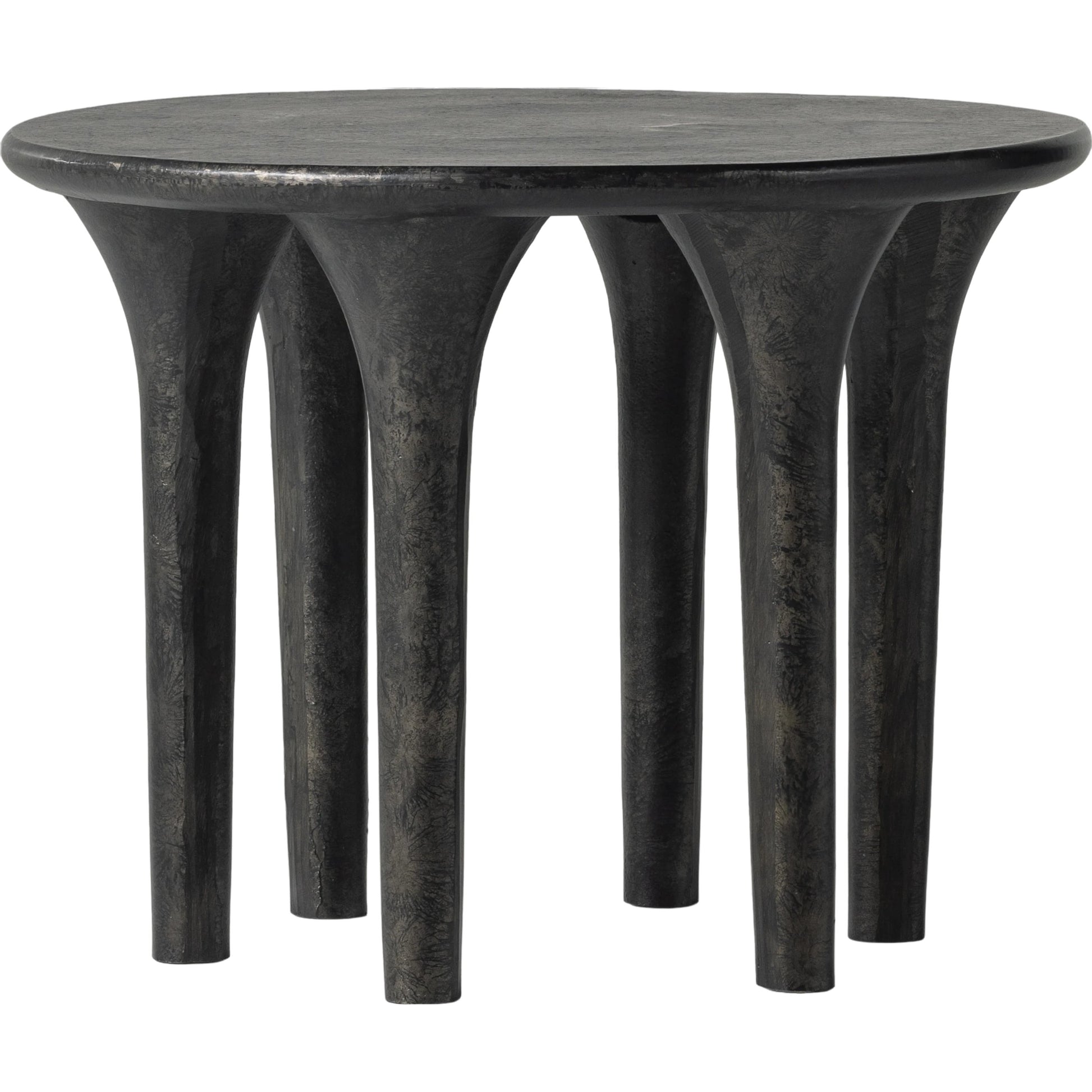 Kelden End Table by Four Hands. Made from aluminum in a modern style.