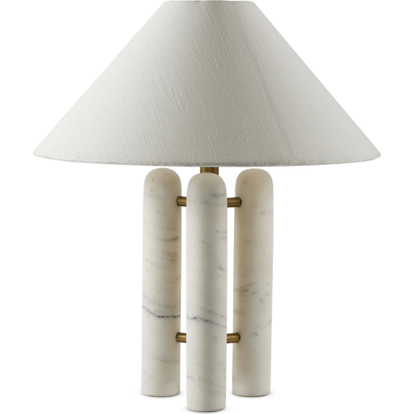 001 SI-2001630 | Additional Silo | Medici Table Lamp by Four Hands in charcoal, white marble. Made from solid marble, 60% polyester, 40% viscose (rayon), stainless steel in a modern style.