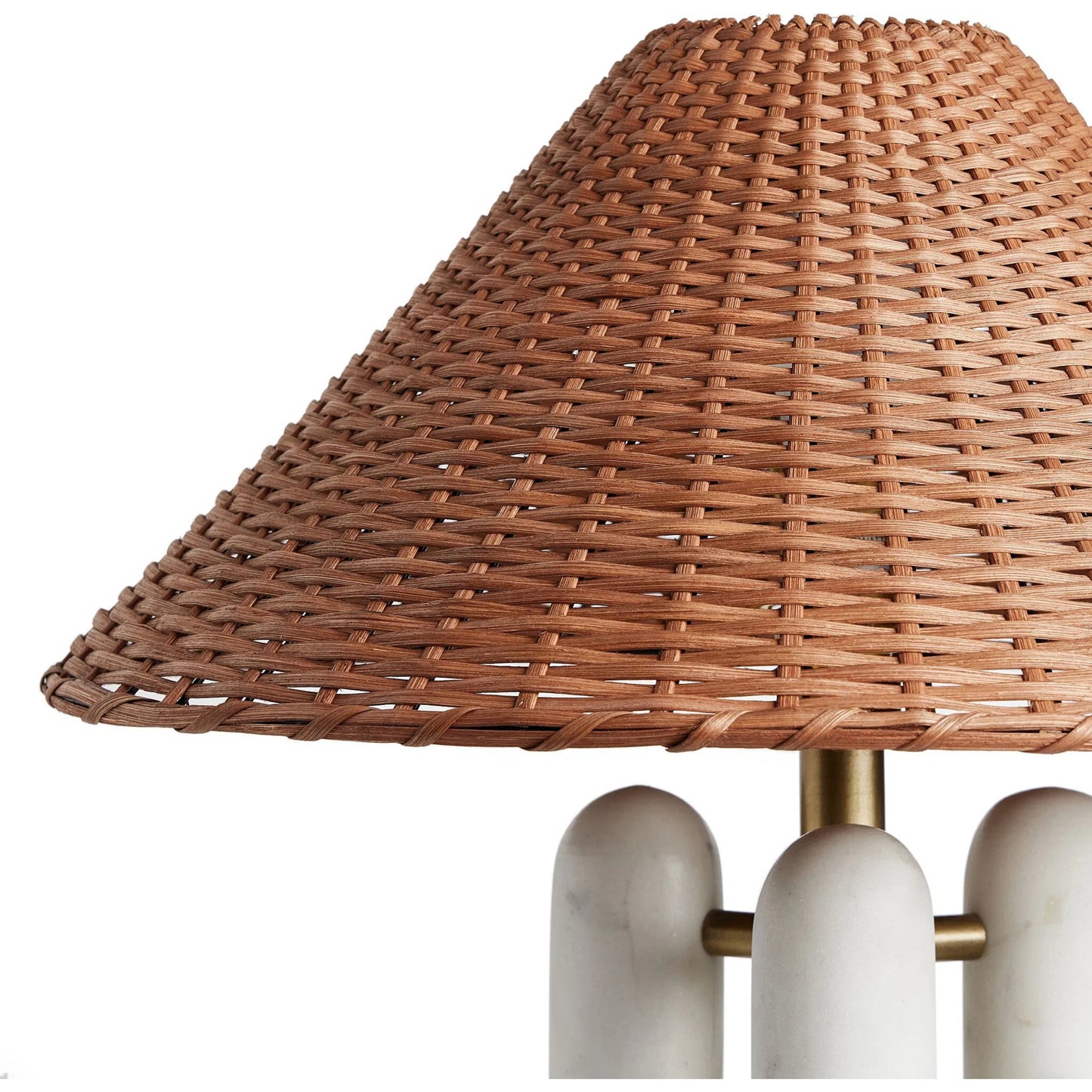 031 SI-2635331 | Closeup | Medici Table Lamp by Four Hands in charcoal, white marble. Made from unique in a modern style.