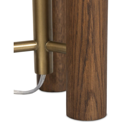 Medici Table Lamp by Four Hands in charcoal, white marble. Made from unique in a modern style.