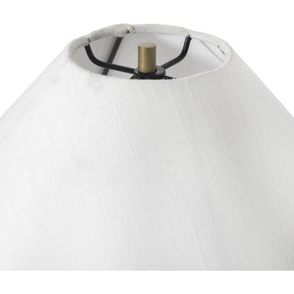 Medici Table Lamp by Four Hands in charcoal, white marble. Made from unique in a modern style.