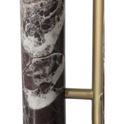 Medici Table Lamp by Four Hands in charcoal, white marble. Made from unique in a modern style.