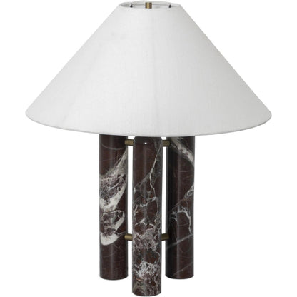 Medici Table Lamp by Four Hands in charcoal, white marble. Made from unique in a modern style.