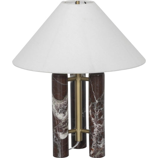Medici Table Lamp by Four Hands in charcoal, white marble. Made from unique in a modern style.