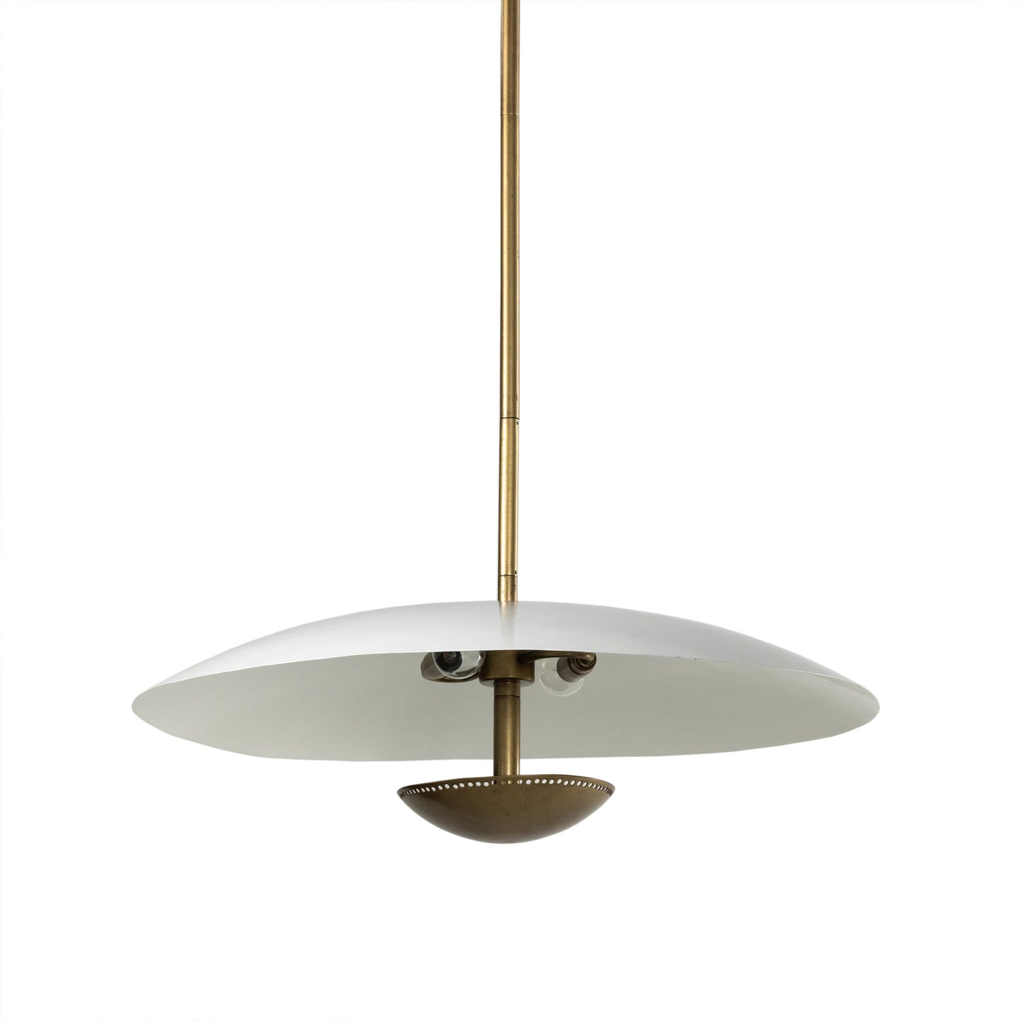 006 SI-1902004 | Closeup | Oren Pendant by Four Hands in antique brass. Made from iron in a modern style.