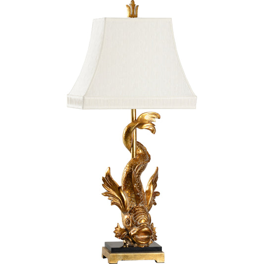 Imperial Dragon Lamp by Wildwood in gold. Made from unique in a eclectic & global style.