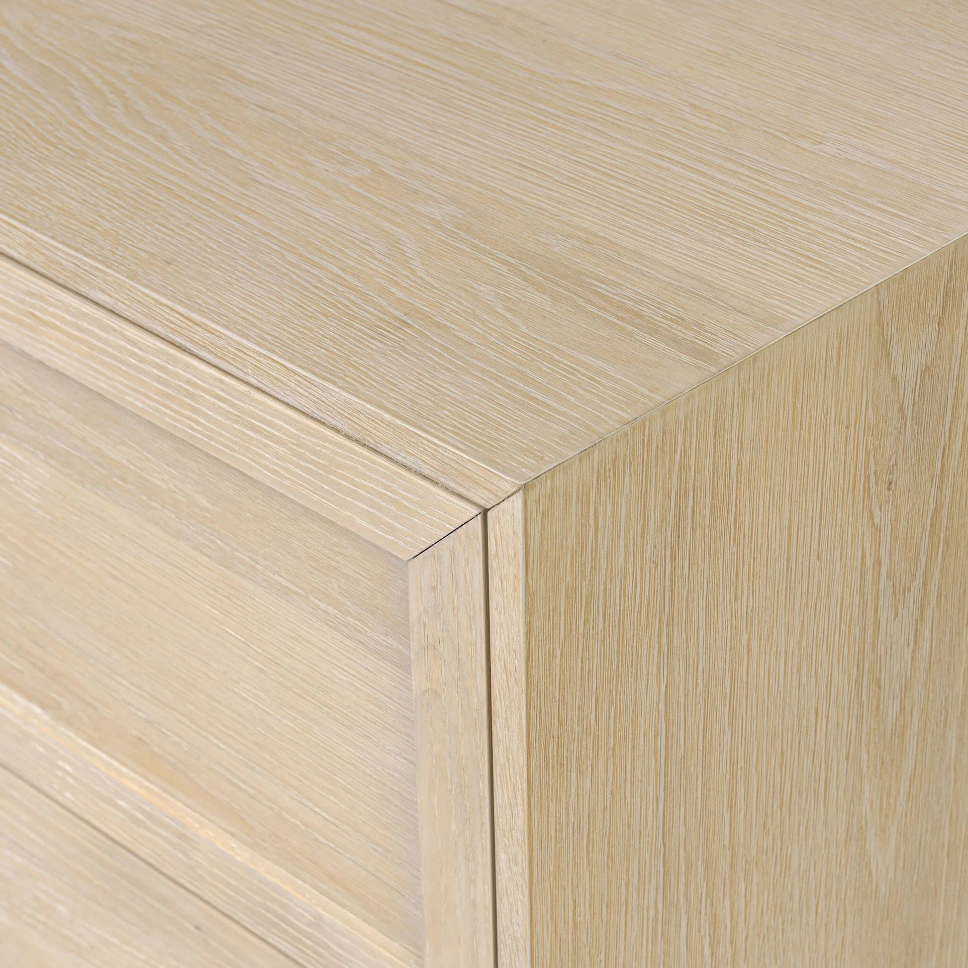Millie Nightstand by Four Hands in drifted matte black veneer, antique pewter, drifted oak. Made from unique in a modern style.