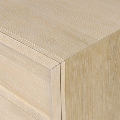 Millie Nightstand by Four Hands in drifted matte black veneer, antique pewter, drifted oak. Made from unique in a modern style.