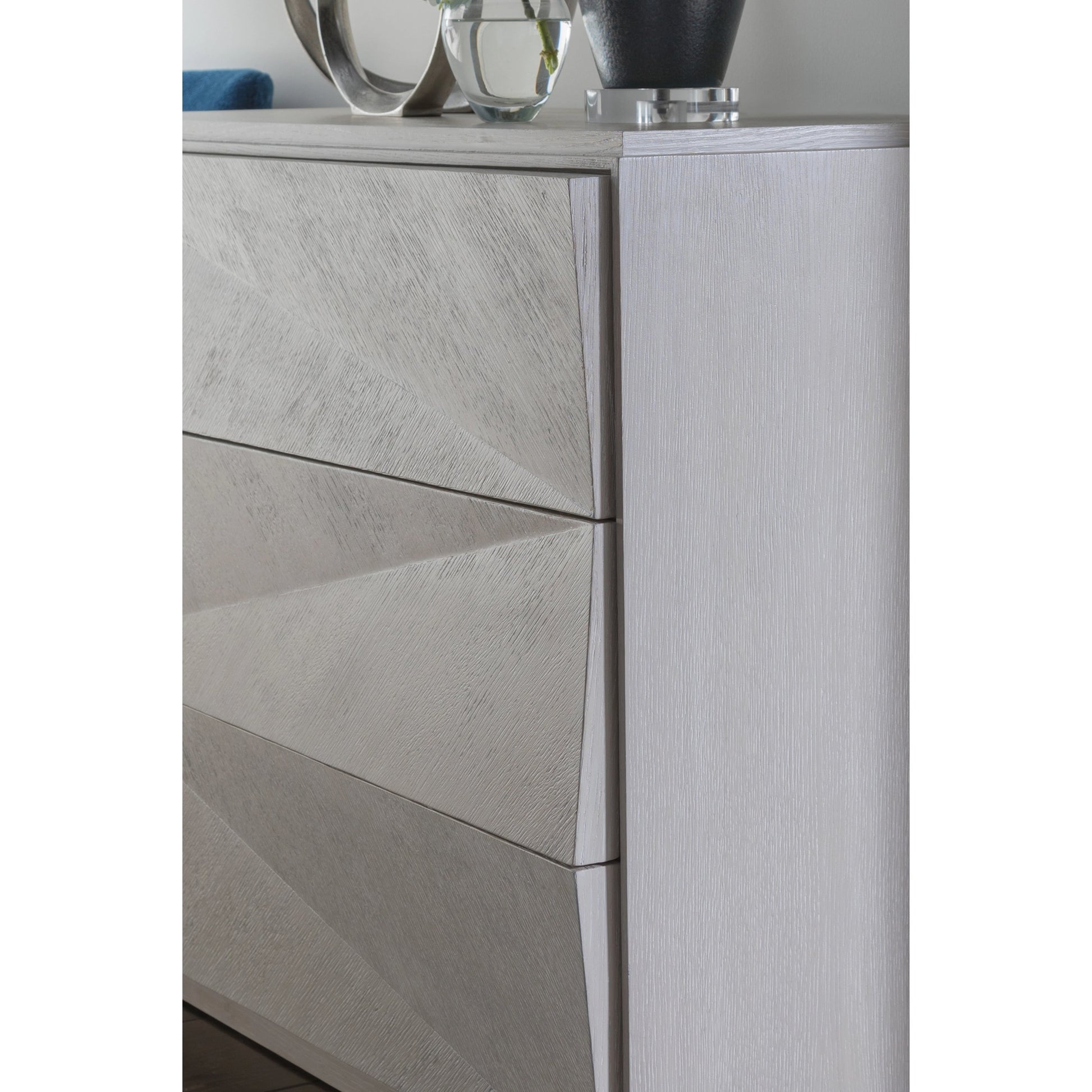 Ziggy Hall Chest by Artistica Home in misty gray. Made from unique in a modern style.
