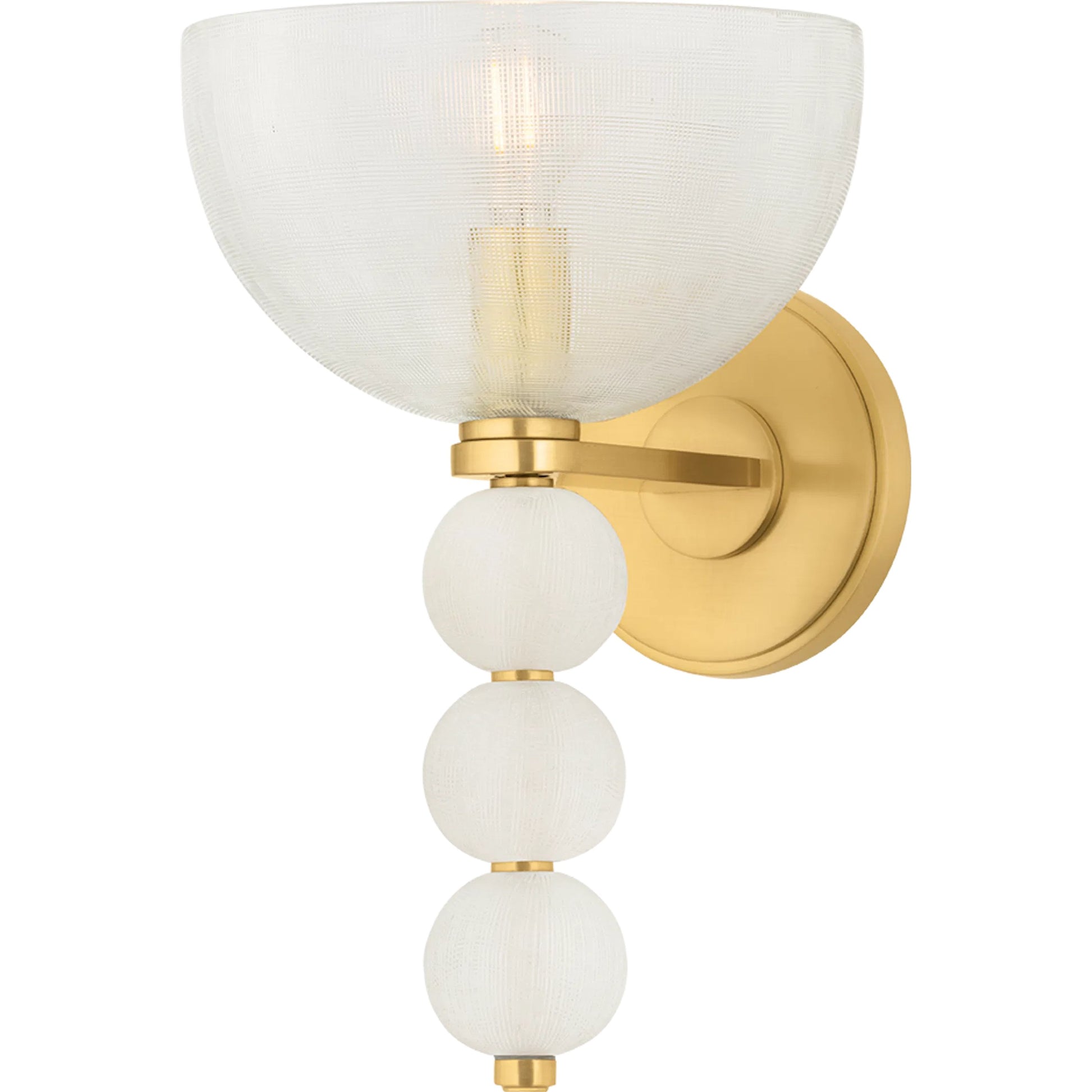 Bloomvale Wall Sconce by Hudson Valley in aged brass. Made from unique in a modern style.