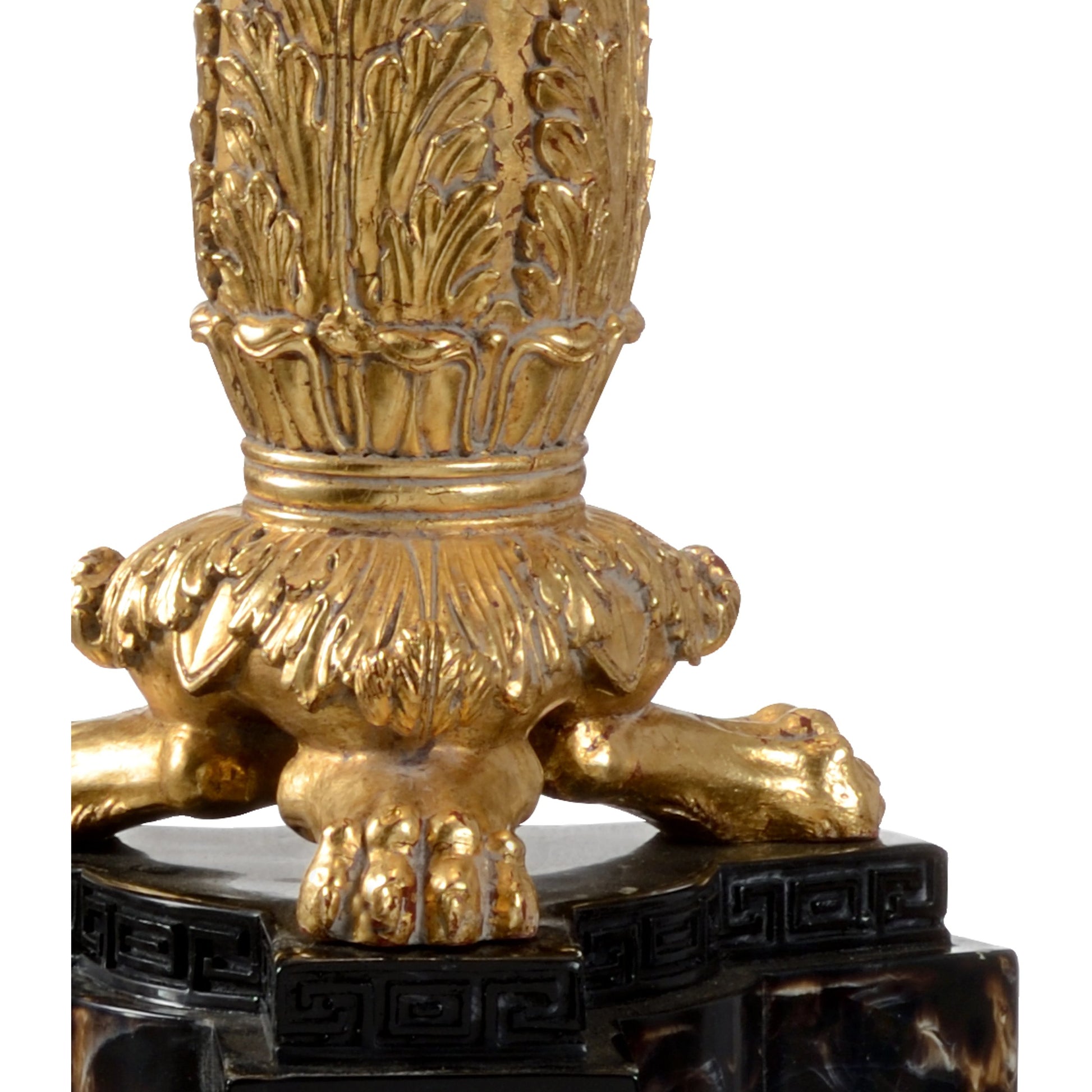 Gallery Lamp by Wildwood in gold leaf, natural black. Made from unique in a traditional style.