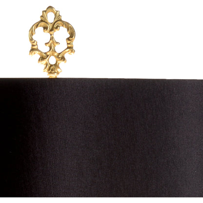 Gallery Lamp by Wildwood in gold leaf, natural black. Made from unique in a traditional style.