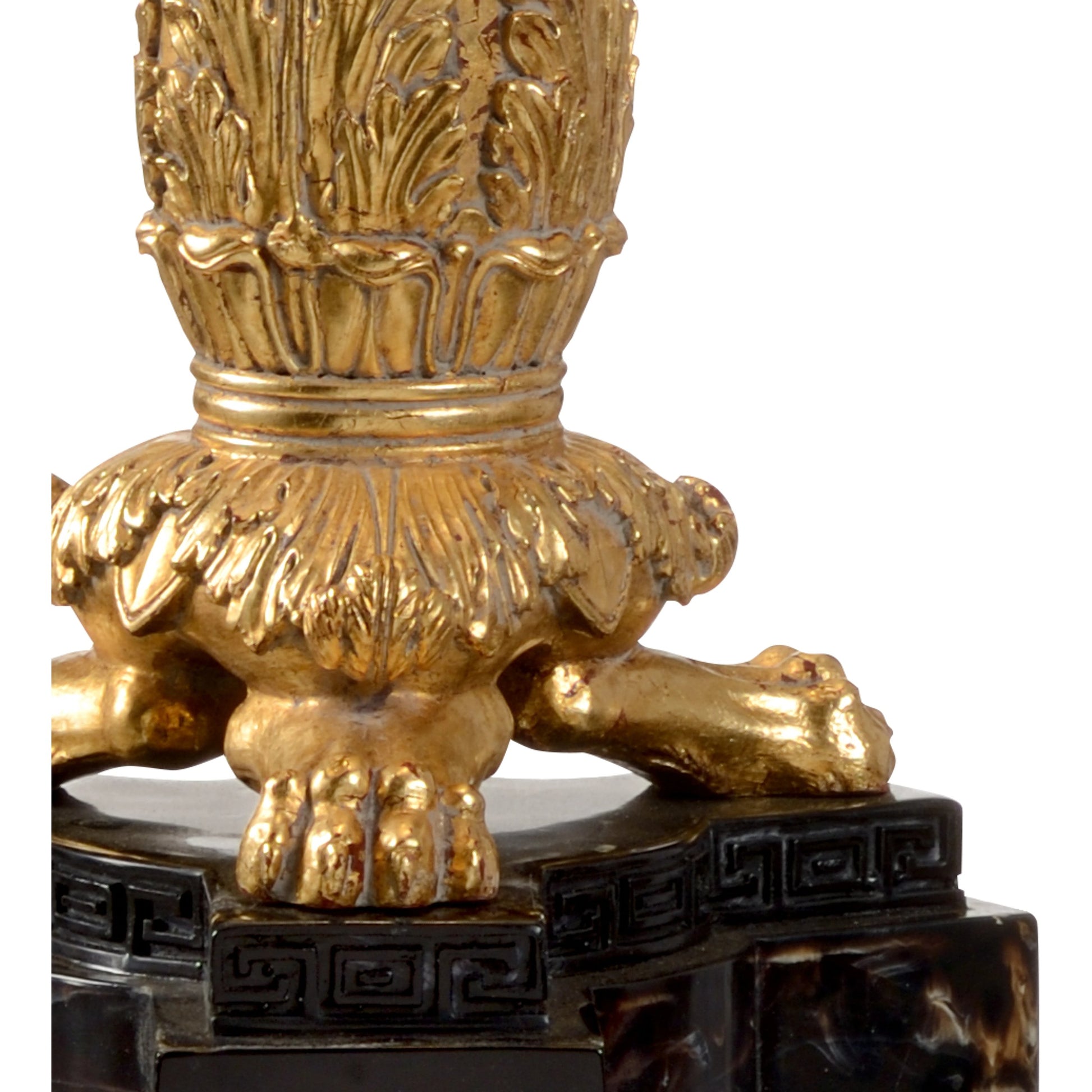 Gallery Lamp by Wildwood in gold leaf, natural black. Made from unique in a traditional style.