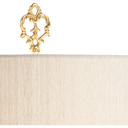 Gallery Lamp by Wildwood in gold leaf, natural black. Made from unique in a traditional style.