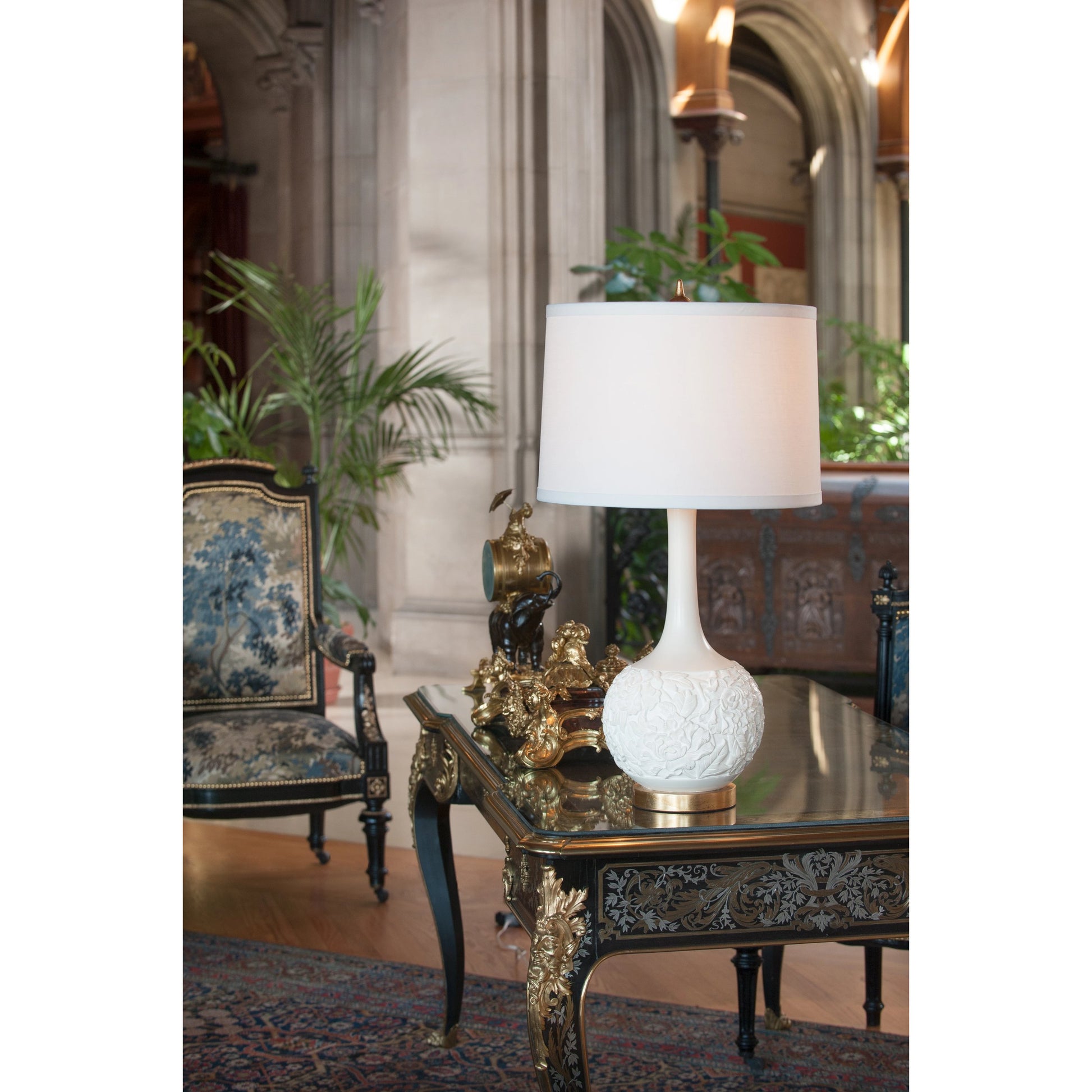 Edith Table Lamp by Wildwood. Made from unique in a transitional style.