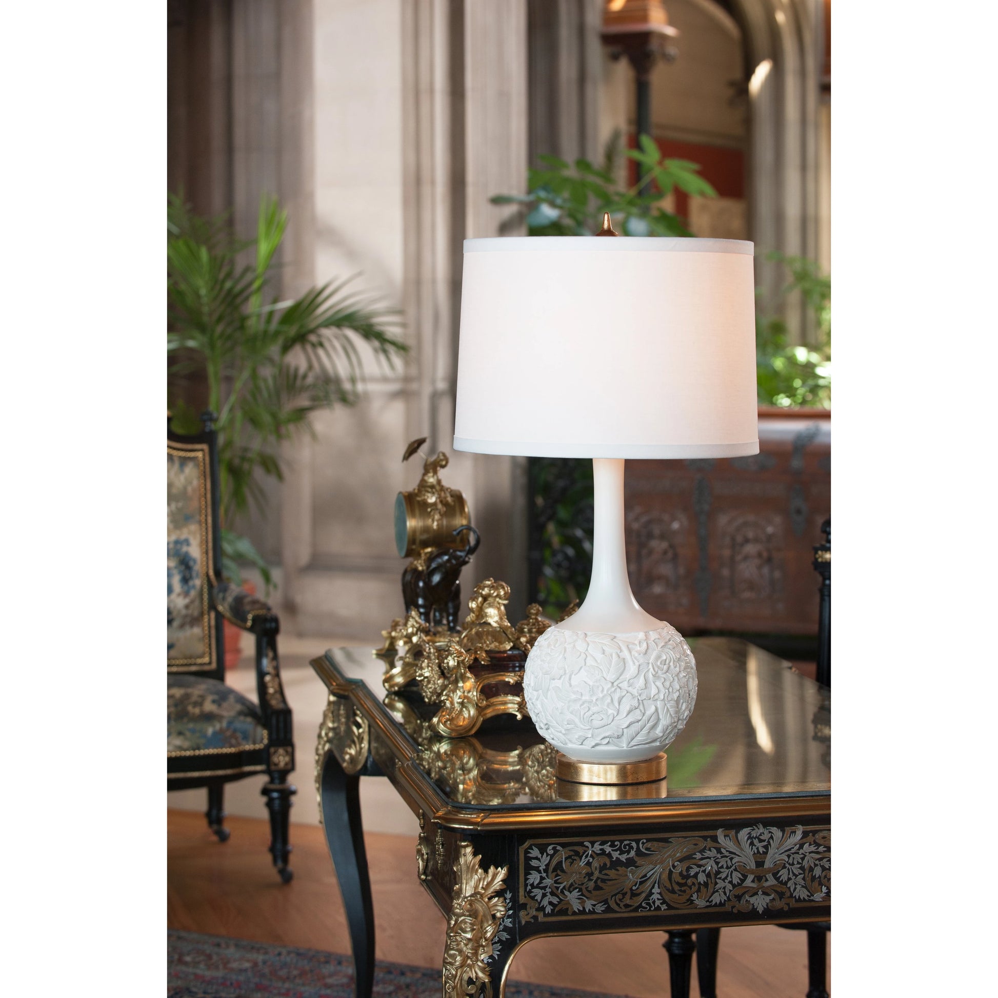 Edith Table Lamp by Wildwood. Made from unique in a transitional style.