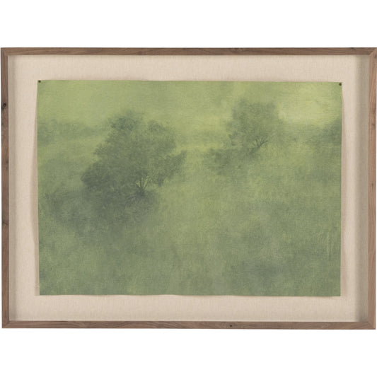 001 SI-1798401 | Primary Silo | After the Rain by Aileen Fitzgerald by Four Hands. Made from walnut, raw canvas, linen backer in a modern style.