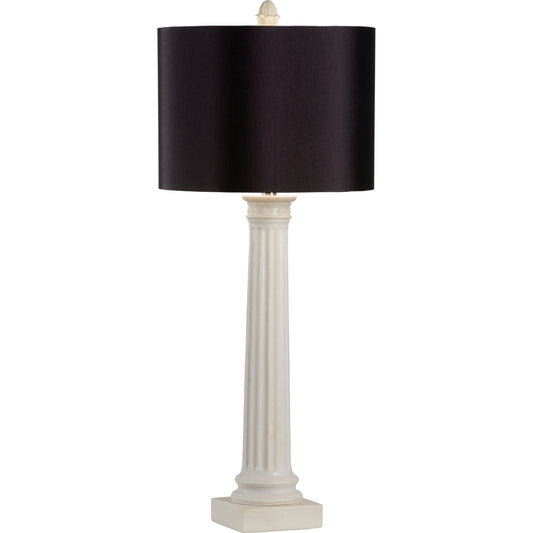 Morris Lamp by Wildwood in marble dust. Made from unique in a cottage & farmhouse style.