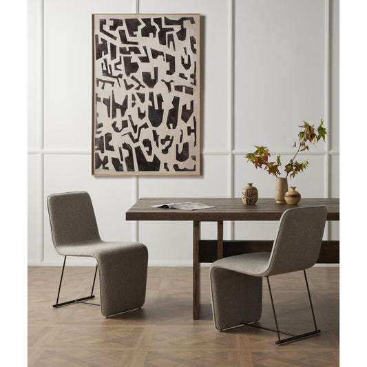 Block II by Coup d’Esprit by Four Hands. Made from vertical grain floater white oak in a eclectic & global style.