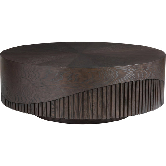 Nightfall Round Cocktail Table by Artistica Home in mocha. Made from unique in a modern style.